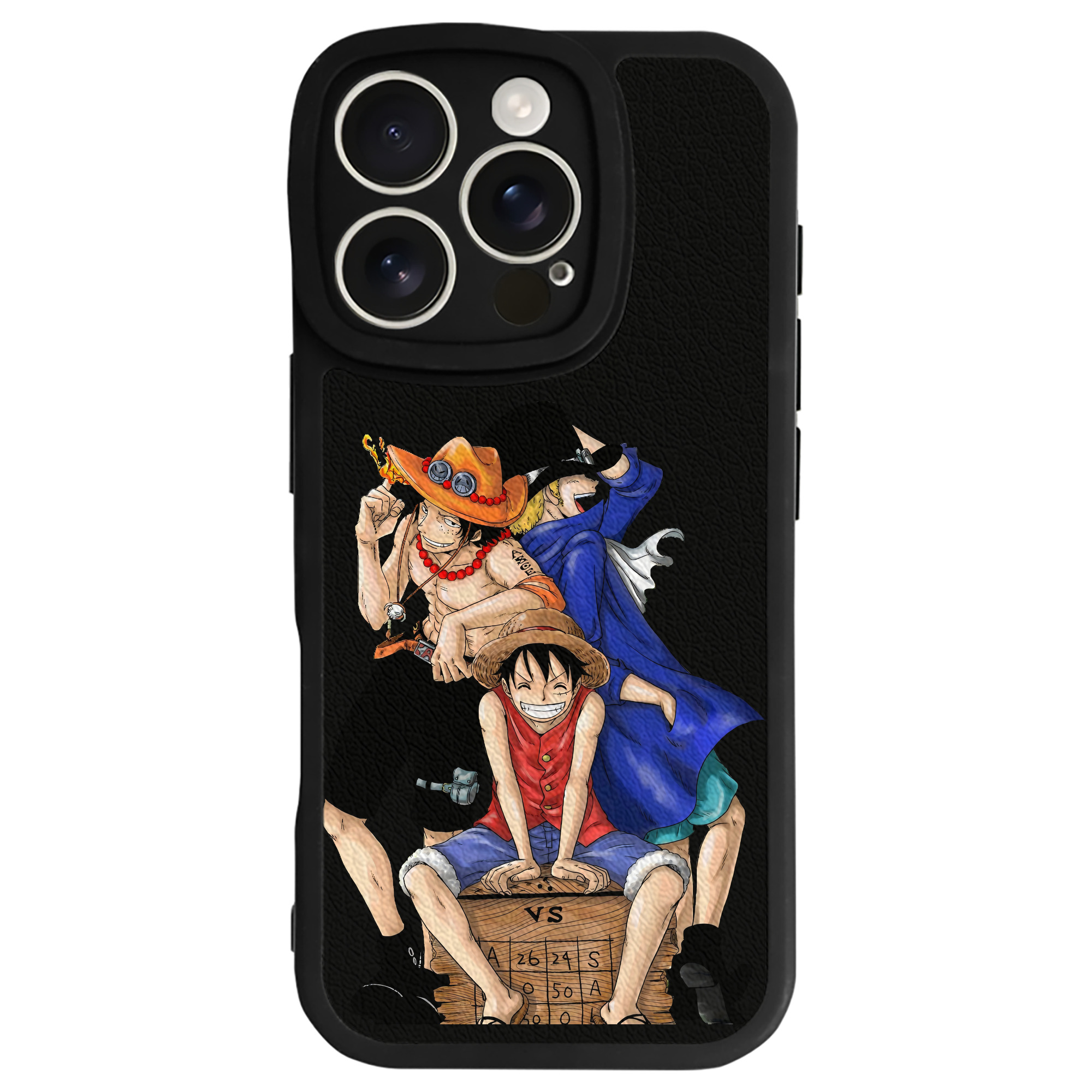 （画像用） ワンピース モンキー・D・ルフィ ONE PIECE Monkey D. Luffy 【iPhone 16シリーズ対応】シリコンスマホケース（レザー調） 材質：シリコン